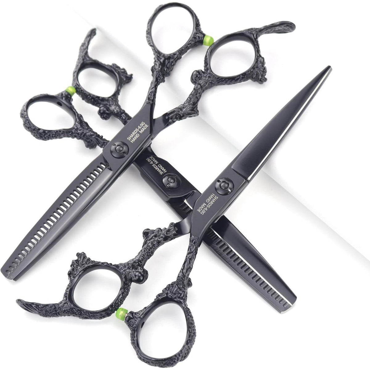 6-Zoll 440C Friseurschere Silber/Schwarz – Professionell & Scharf