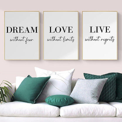 3er Poster Set Schwarz Weiß Linie Kunst 40x50cm