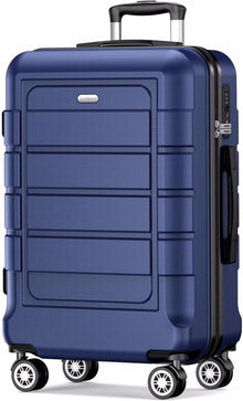 Leichter XL Koffer mit TSA Schloss und 4 Rollen