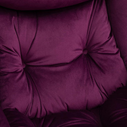 Lila Ohrensessel Lesesessel Samt Relaxsessel Wohnzimmer