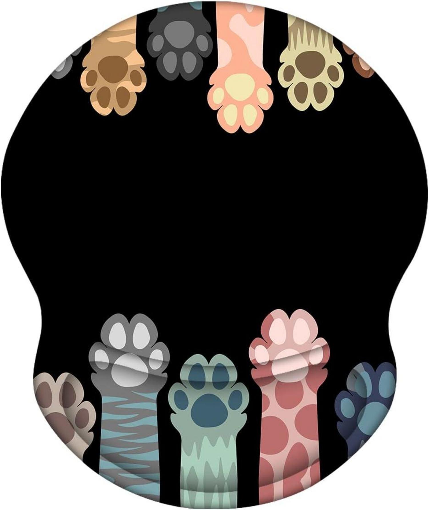 Ergonomisches Katzen-Mauspad mit Gel Handgelenkauflage