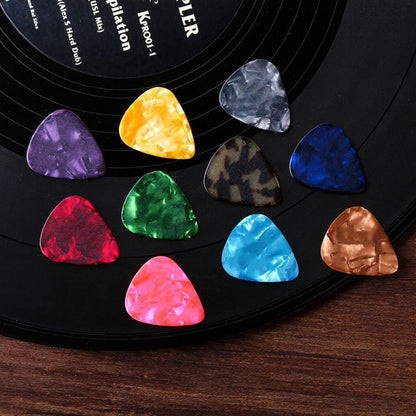 24 Plektren Plektrum Set 0.46MM 0.71MM 0.96MM Zelluloid
