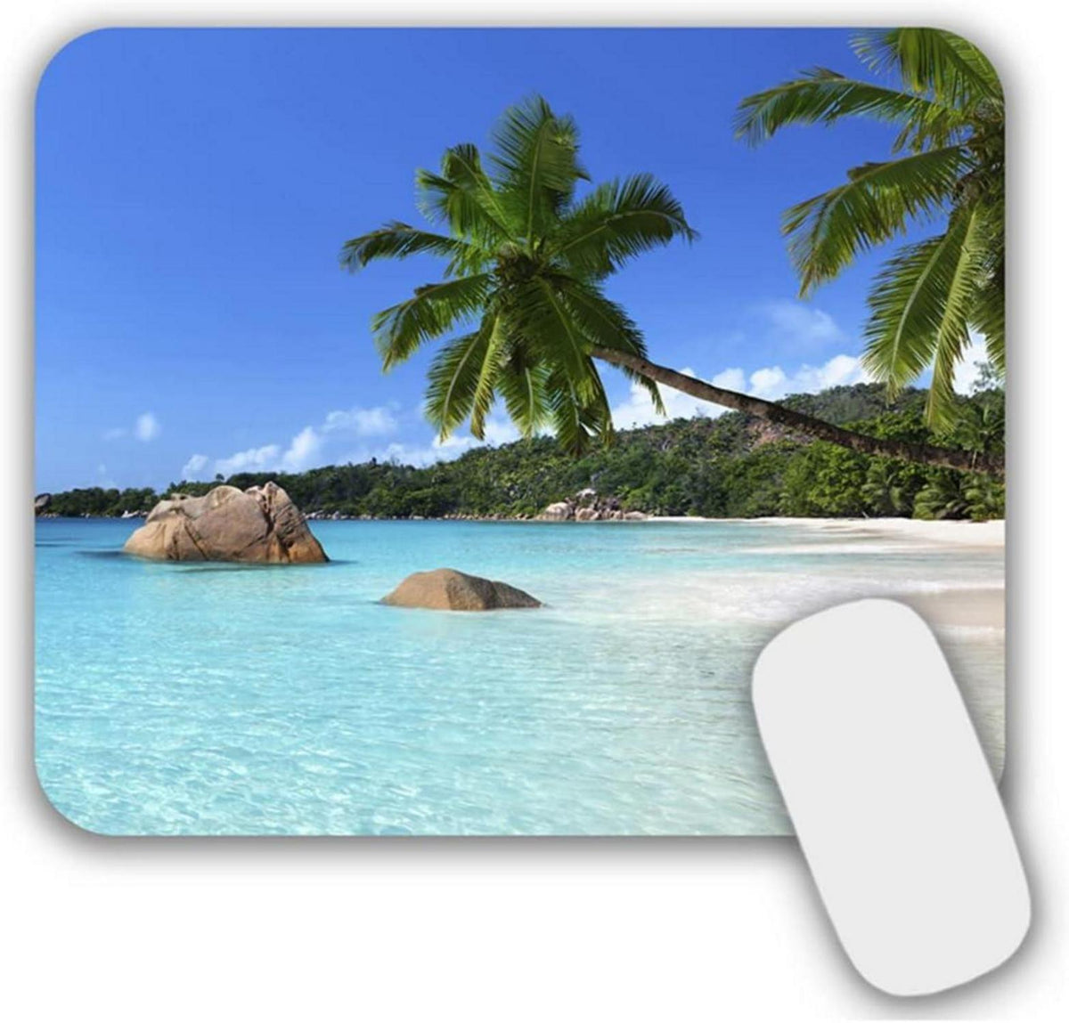 Kleines Mousepad Strandmotiv 240x200mm rutschfest abwaschbar