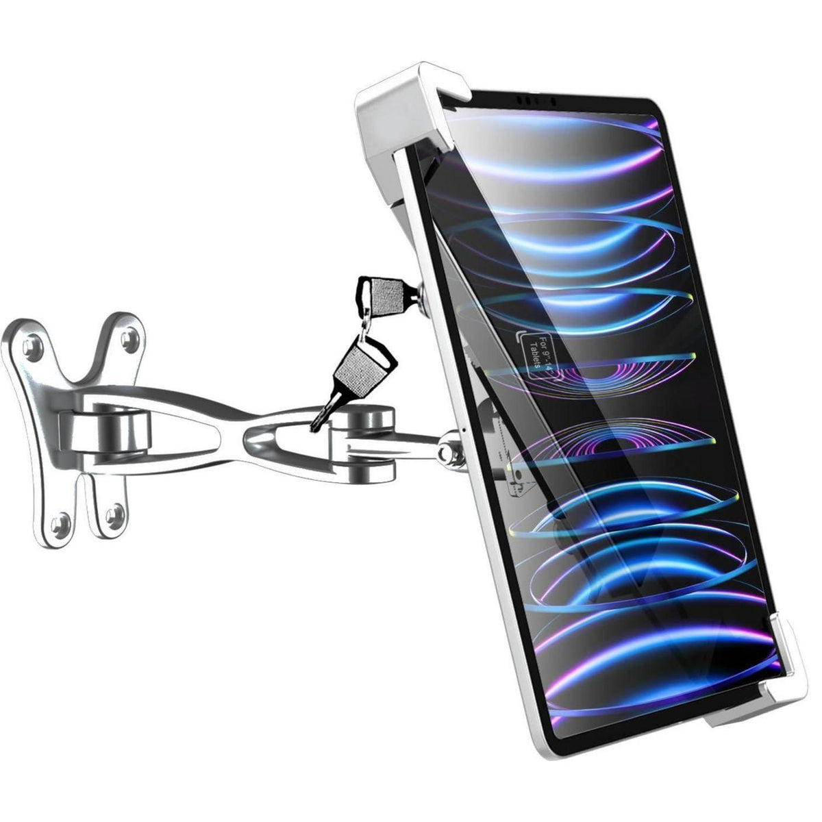Abschließbarer Wand-Tablet-Halter für iPad & Co. (9-14 Zoll)