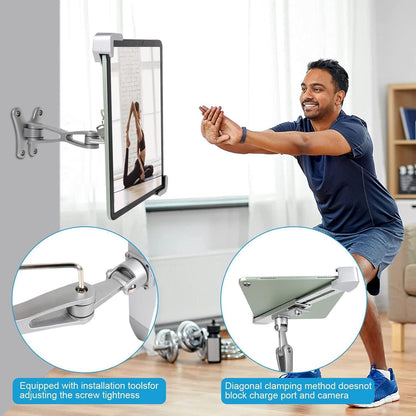 Abschließbarer Wand-Tablet-Halter für iPad & Co. (9-14 Zoll)