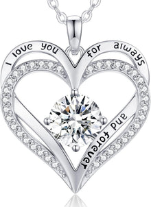 Herz Anhänger Kette 925 Sterling Silber Geburtsstein Rosegold
