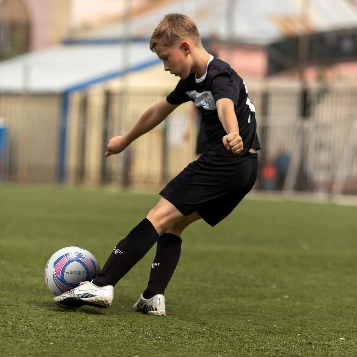 Schienbeinschoner Kinder Fußball 1 Paar Ärmeln Weiß Schutz Beine