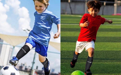 Kinder Fußball Schienbeinschoner 1 Paar Weiß Schienbeinschützer Ärmel