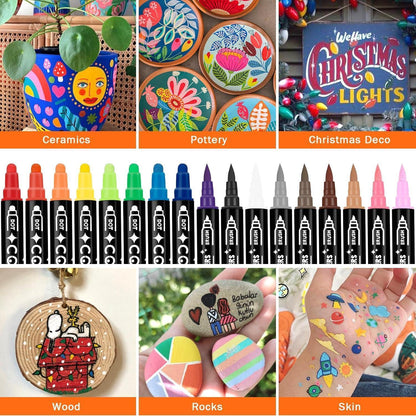 Acrylstifte 26PCS wasserfest für Steine bemalen