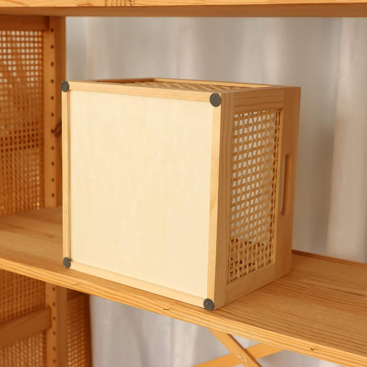 Aufbewahrungsbox Bambusholz Holzkorb Organizer Zuhause Büro Regal