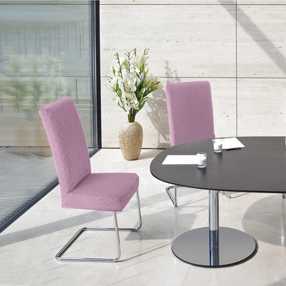 Stuhlhussen 6er Set Lila – Stretch Bezug für Esszimmerstühle