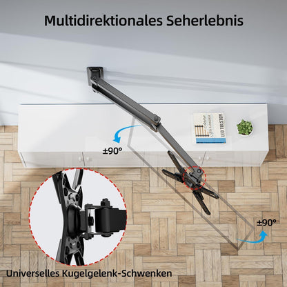 Full Motion TV Wandhalterung 17-42 Zoll VESA 200x200mm