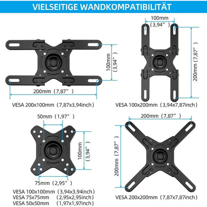 Full Motion TV Wandhalterung 17-42 Zoll VESA 200x200mm