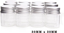 20x 10ml Mini Klarglasflaschen mit Aluminiumdeckel