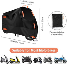 Motorradabdeckung XXL 210D Wasserdicht mit