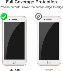 JETech Full Screen Schutzfolie für iPhone SE 3 SE 2 8 7