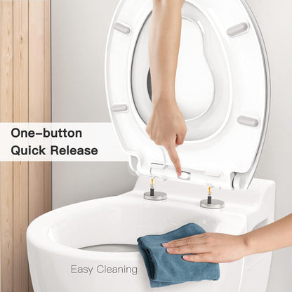 Toilettendeckel mit Absenkautomatik und Quick Release Funktion