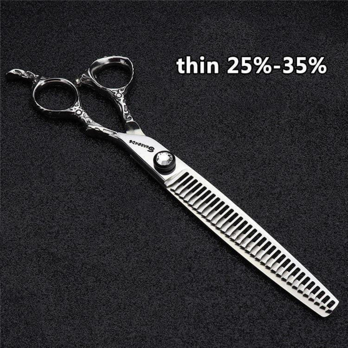 6 Zoll Japanische Friseurschere – Silberne Schlange Textur