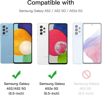 Schutzfolie für Samsung Galaxy A52 Panzer Glas Displayschutz 2 Stück