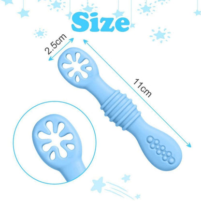 Baby Lernlöffel Silikon - 4er Set zum Selber Essen