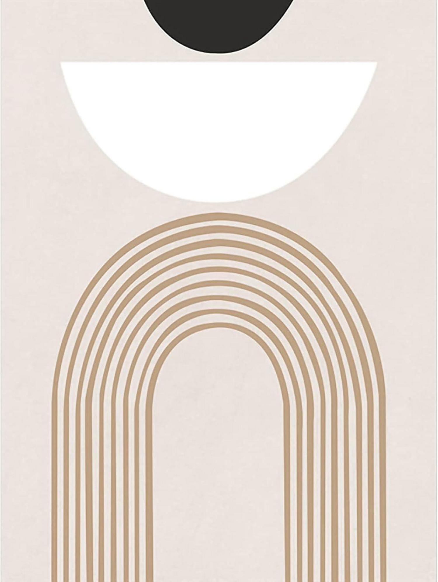 3er Premium Poster Set Abstrakt Moderne Kunst 30x40cm Beige