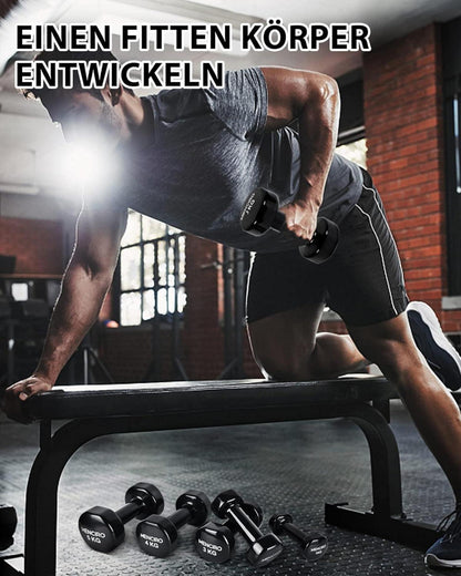 Kurzhantelset 1KG - 5KG für Krafttraining zu Hause - 2er Set