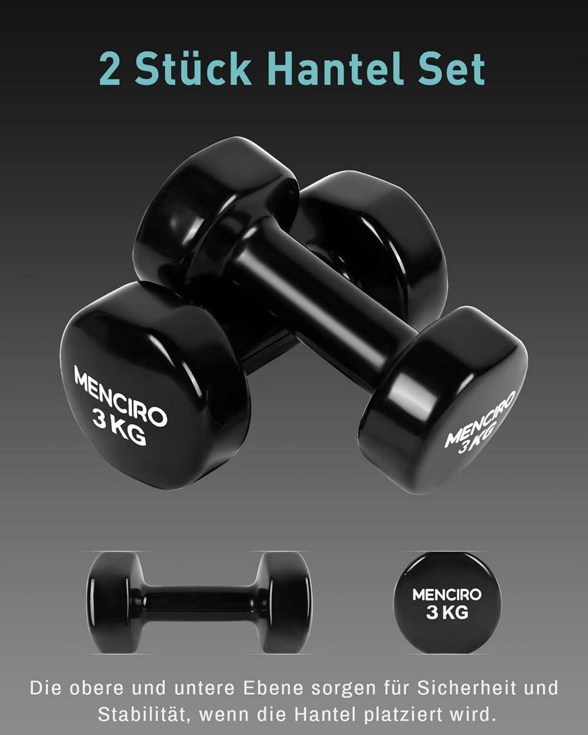Kurzhantel Set 1-5KG für Zuhause Fitnessstudio Krafttraining