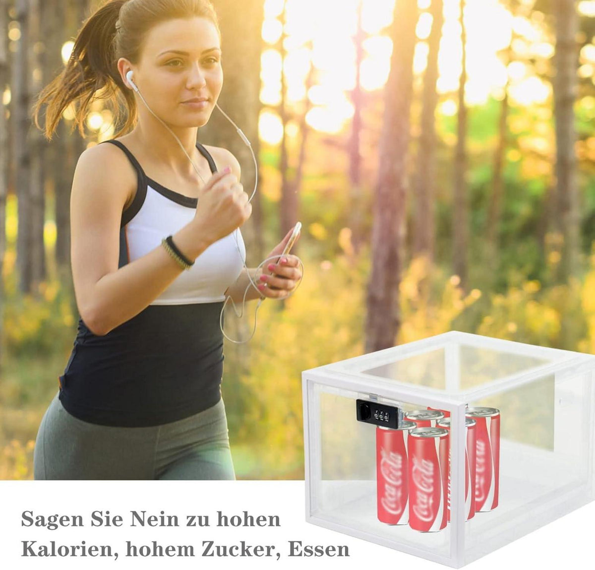 Medikamenten Aufbewahrungsbox Abschließbar Transparent Snacks Safe