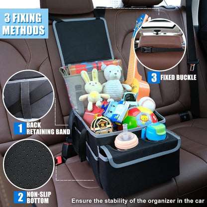 Auto Organizer Rücksitz Klappbarer Kinder Beifahrersitz