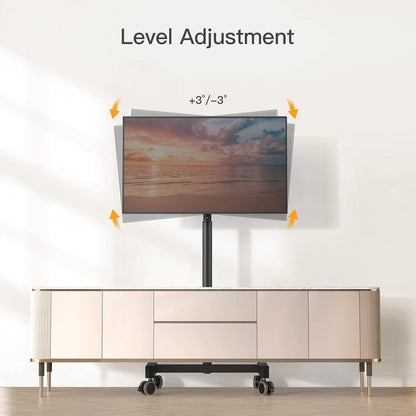 TV Ständer Rollbar 13-50 Zoll Neigung Höhenverstellbar LED LCD OLED