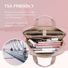 Laptoptasche 17,3 Zoll für Frauen Büro Reisen Business Pink