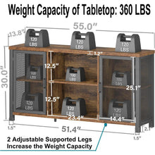 Industrieller Barschrank mit Weinkühler & Stauraum 140cm