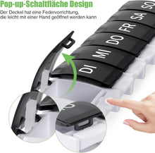 Wochentablettenbox Deutsch, Medikamentenbox 7