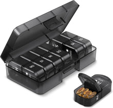 Tablettenbox 7 Tage Pillendose 2 Fächer BPA-frei