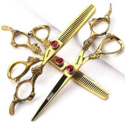 Japanische Friseurschere 6 Zoll – 3er Set | 440C Stahl | Profi Qualität