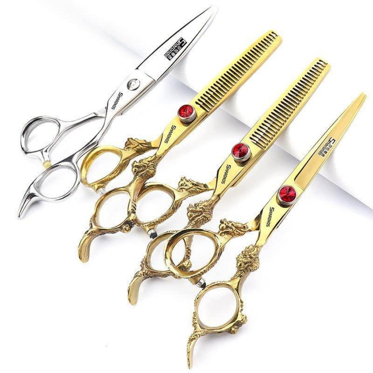 Japanische Friseurschere 440C Stahl – 6 Zoll (4er Set)