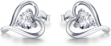Ohrstecker Set Damen Rosegold Silber Gold Valentinstag Weihnachten
