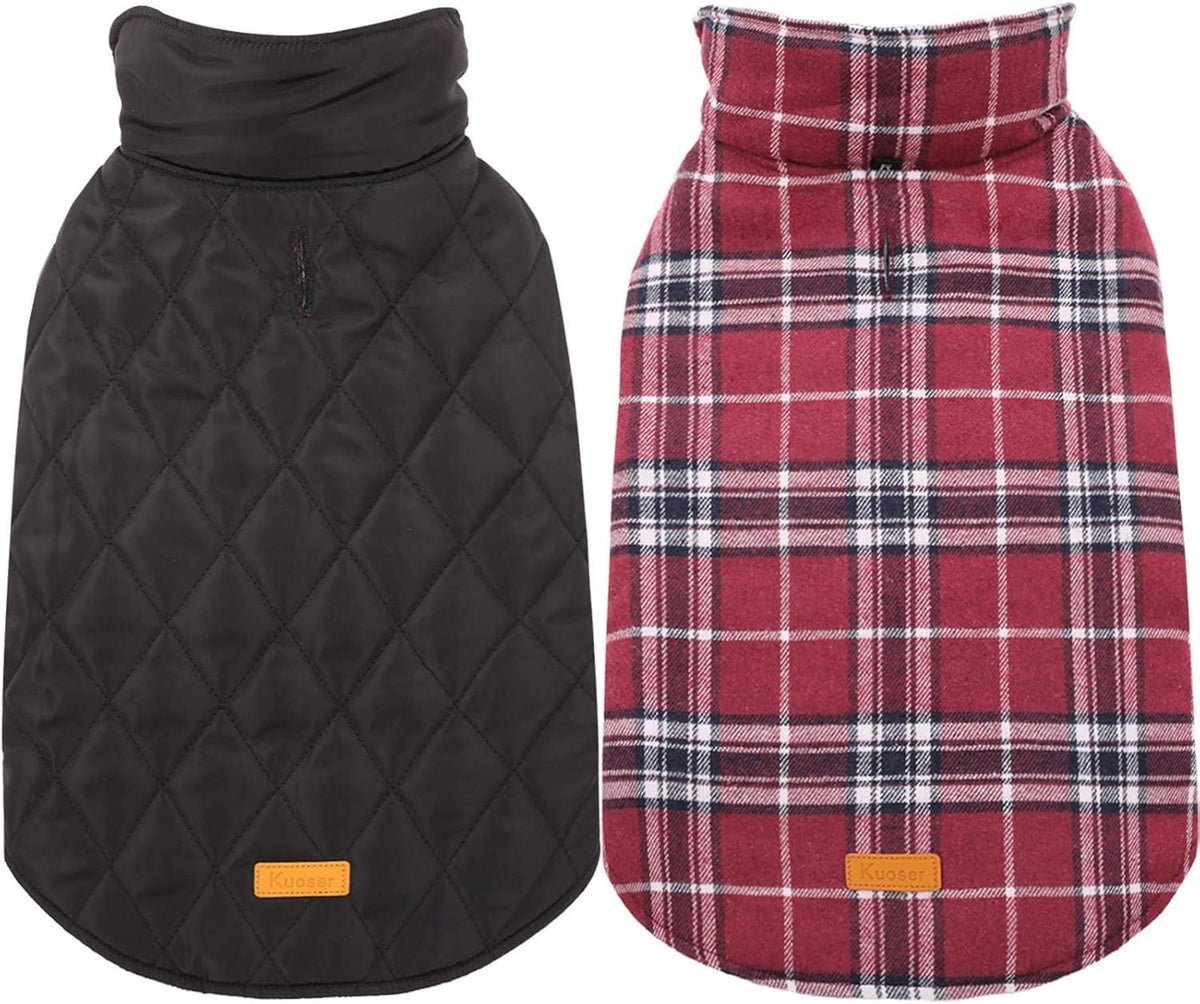 Hundemantel Winter Fleece Wasserdicht Warm 2XL Rot