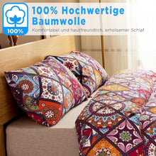 Bettwäsche-Set 200x200 Baumwolle Renforcé, Böhmen Paisley, 3-teilig