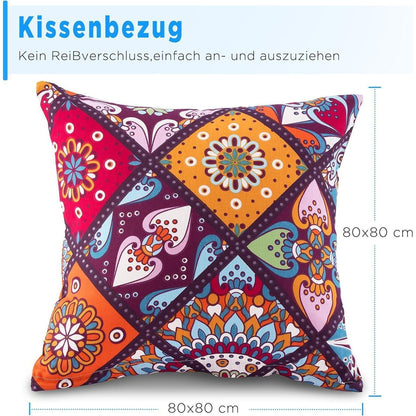 Bettwäsche-Set 200x200 Baumwolle Renforcé, Böhmen Paisley, 3-teilig