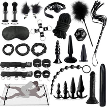 BDSM Sex Set 26-teiliges Bondage-Set Handschellen Analplug Penisring
