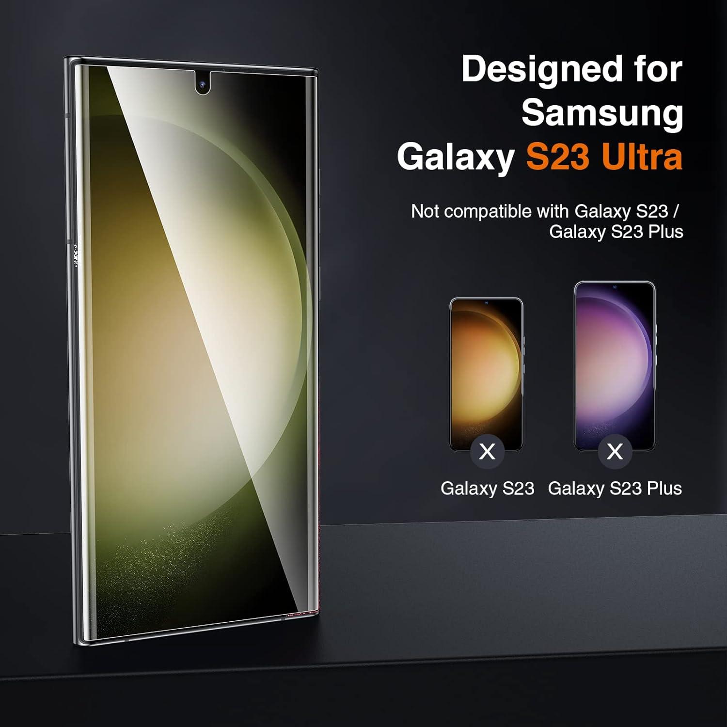 Samsung Galaxy S23 Ultra Schutzfolie Set: 2 Panzerfolien