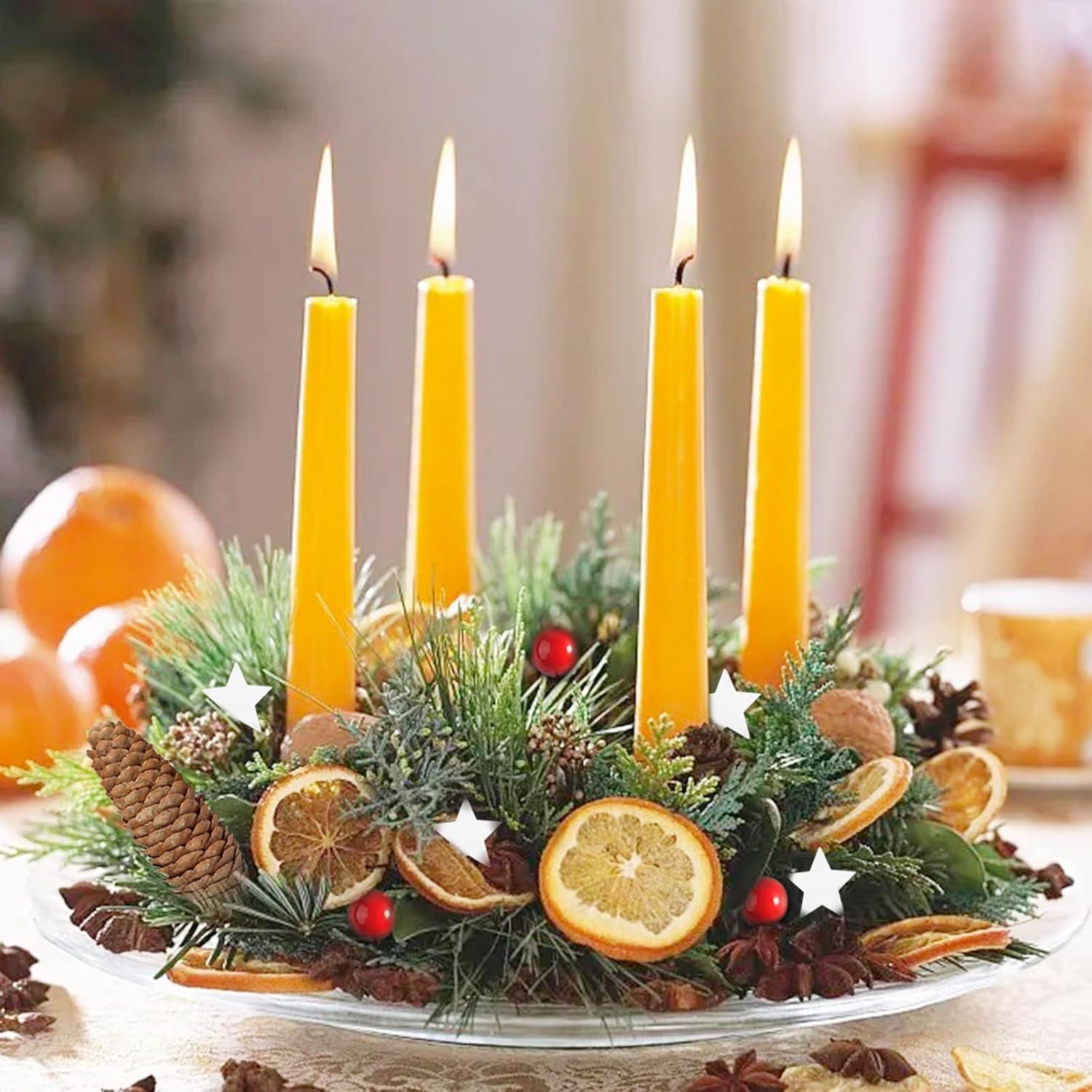 107er Weihnachtskranz Deko Potpourri Bastelset Tannenzapfen Beeren Zimtstangen
