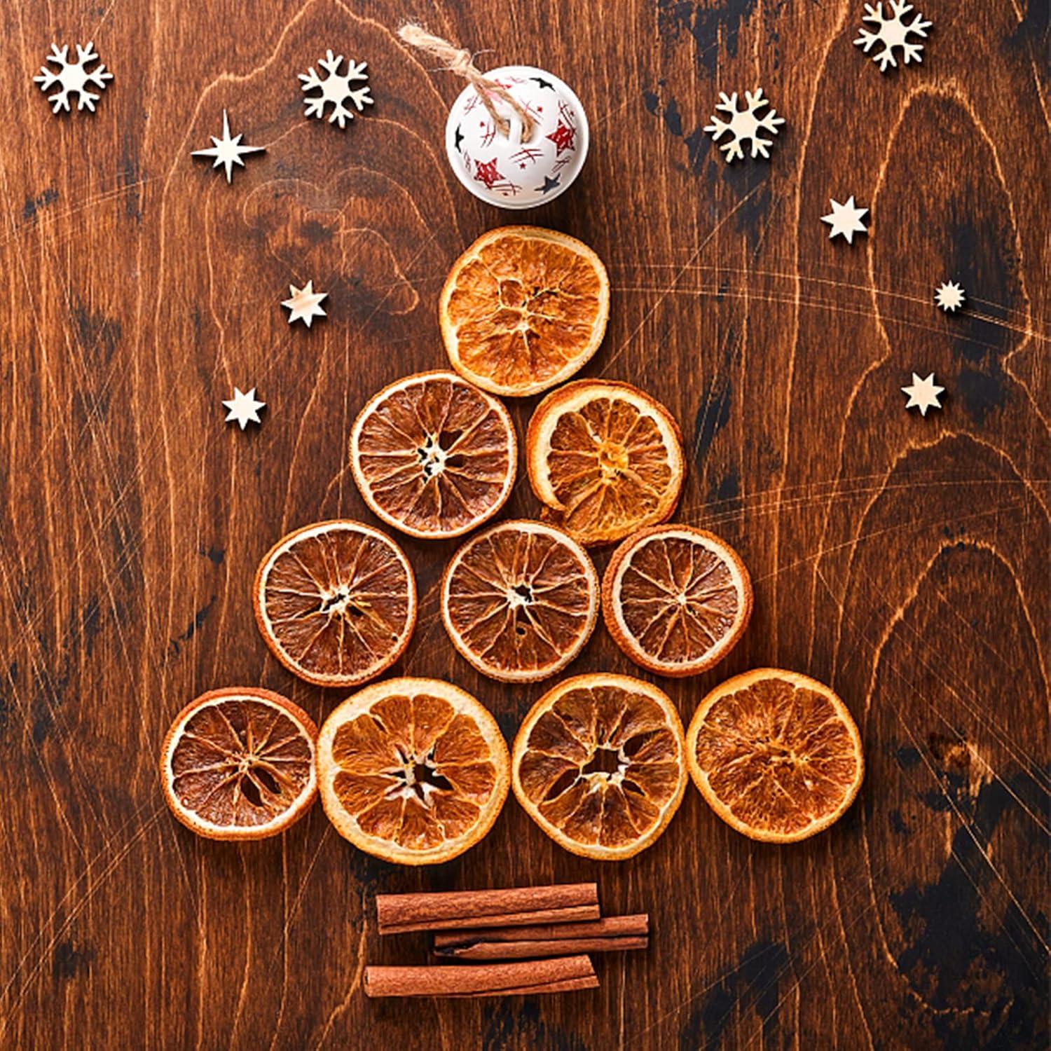 50 Stück Getrocknete Orangenscheiben Weihnachtsdeko Fruchtscheiben Advent