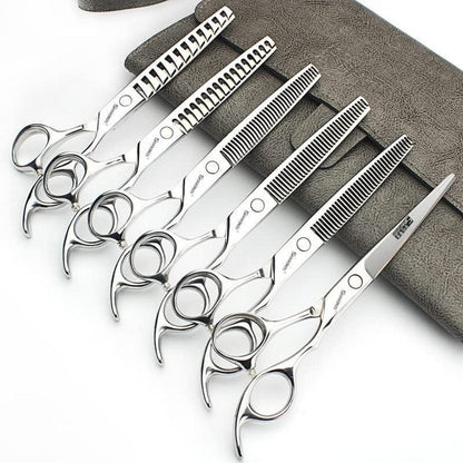 6.5 Zoll 440C Edelstahl Friseurschere Set - 6 Stück