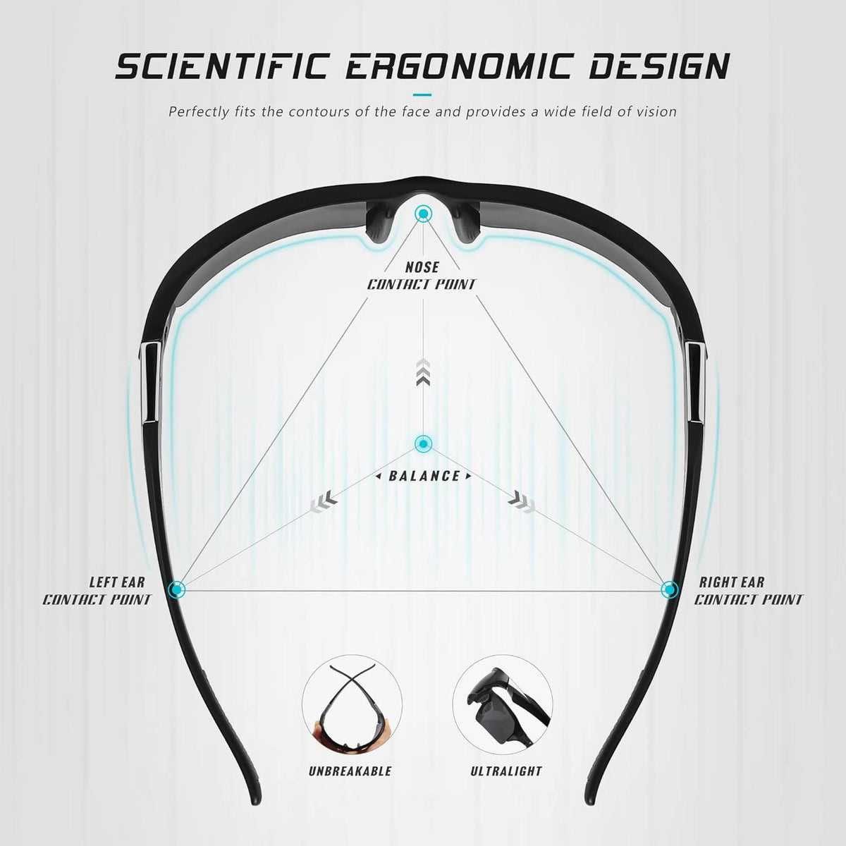 Polarisierte Sport-Sonnenbrille mit Anti-Fog-Linse und UV-Schutz