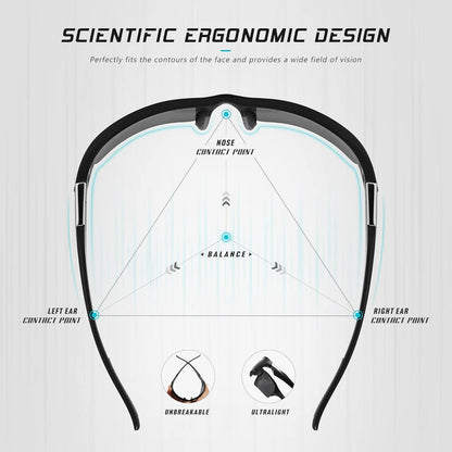 Polarisierte Sport-Sonnenbrille mit Anti-Fog-Linse und UV-Schutz