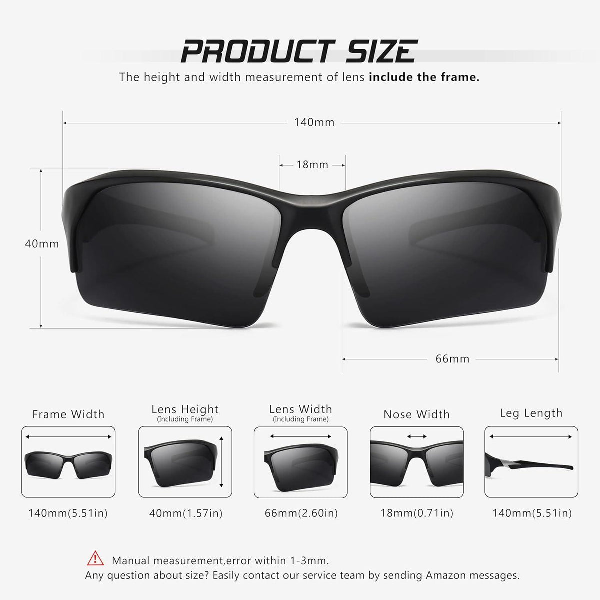 Sport-Sonnenbrille Herren polarisiert Anti-Fog UV-Schutz Blau