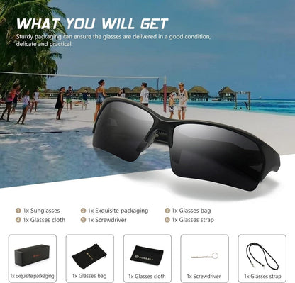Polarisierte Sport-Sonnenbrille Herren Anti-Fog UV-Schutz