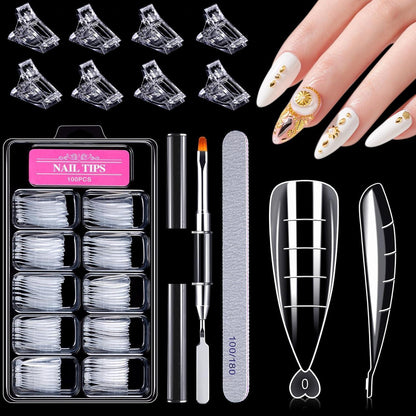 100x Nagelformen Set für Acryl & Polygel Modellage